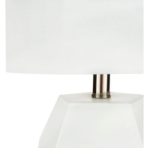 Otsu 17 in. White Modern Table Lamp