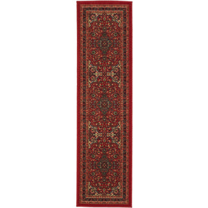 Persian Oriental Design Red Non-Skid Area Rugs