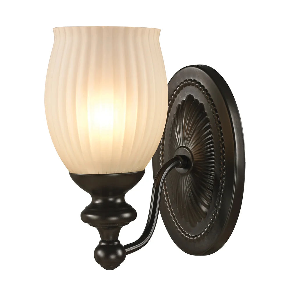 Park Ridge Oil Rubbed Bronze 1-light Bath Fixture - Oiled Bronze Finish, 60 Watt Med. Base