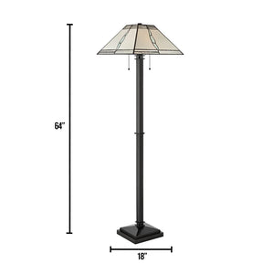 Parkdale Tiffany Floor Lamp - Tiffany Bronze