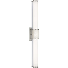 Phase 1.2 LED Collection 36" Brushed Nickel White Shade Modern Bath Vanity Light