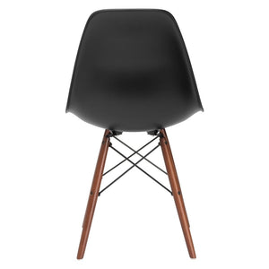 Edgemod Vortex Side Chair Walnut Legs - 21"L x 18.5"W x 32.5"H