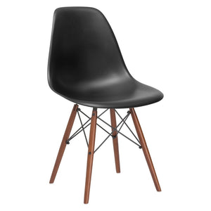 Edgemod Vortex Side Chair Walnut Legs - 21"L x 18.5"W x 32.5"H