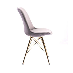 Porthos Home Alia Dining Chairs Set Of 2, Velvet And Gold Chrome Legs