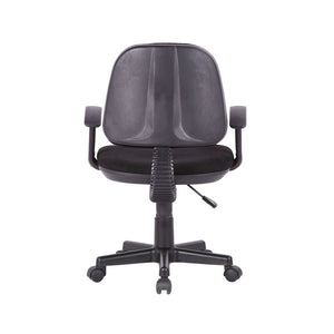 Porthos Home Camilo Swivel Office Chair, Nylon Upholstery, Adjustable Height - Grey