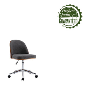 Porthos Home Cris Fabric Upholstered Office Chair with Chrome Base