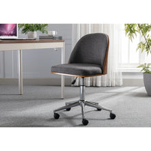 Porthos Home Cris Fabric Upholstered Office Chair with Chrome Base