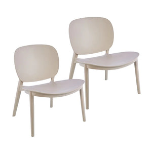 Porthos Home Dani Plastic Dining Chairs Set of 2, Indoors And Outdoors