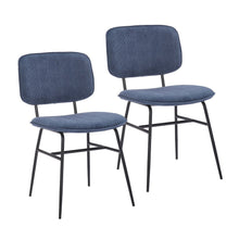 Porthos Home Efia Set of 2 Dining Chairs, Steel Frames, Armless - Grey