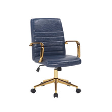 Porthos Home Franco Swivel Office Chair, PU Leather, Roller Wheels