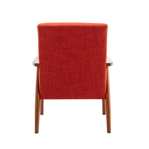 Porthos Home Gelso Fabric Accent Chair with Rubberwood Legs