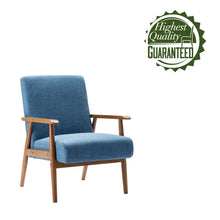 Porthos Home Gelso Fabric Accent Chair with Rubberwood Legs