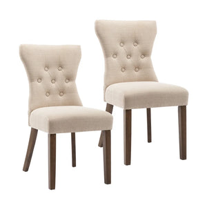 Porthos Home Gerson Set of 2 Modern Dining Chairs, Fabric Upholstery