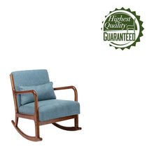 Porthos Home Ima Accent Rocking Chair, Fabric Upholstery, Rubberwood Legs