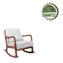 Porthos Home Ima Accent Rocking Chair, Fabric Upholstery, Rubberwood Legs