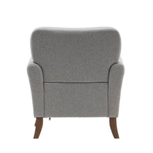 Porthos Home Inia Accent Chair, Fabric, Flared Armrests, Wooden Legs