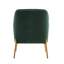 Porthos Home Kori Accent Chair, Velvet Upholstery, Gold Chrome Legs