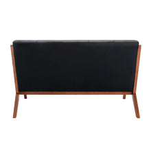 Porthos Home Nuri PU Leather Loveseat Small Couch Sofa with Rubberwood Legs