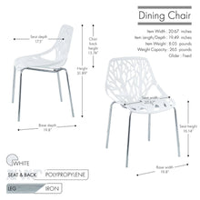 Porthos Home Paola Dining Chairs Set Of 2, Plastic Back, Iron Legs