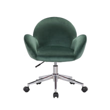 Porthos Home Quon Velvet/ Chrome Swivel Office Chair