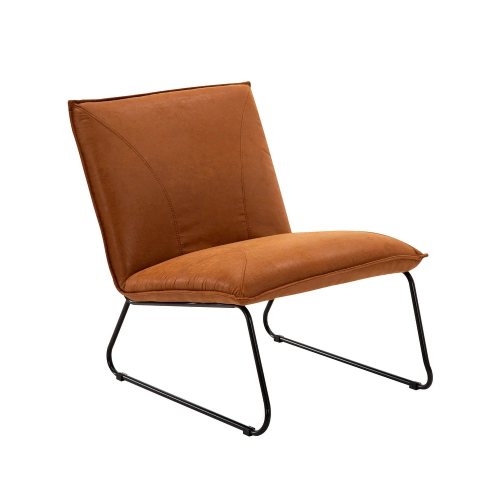 Porthos Home Quyen Armless 1 Sofa Seat, Microfiber Upholstery, Steel Legs
