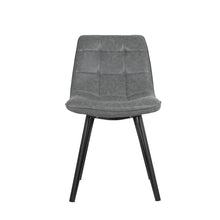 Porthos Home Rai Armless Dining Chairs Set Of 2, PU Leather Upholstery - Grey