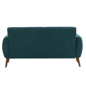 Porthos Home Rya Loveseat Small Sofa Couch, Fabric, Rubberwood