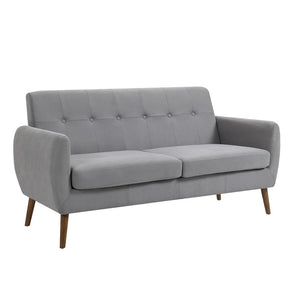 Porthos Home Rya Loveseat Small Sofa Couch, Fabric, Rubberwood