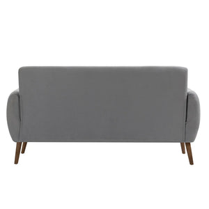 Porthos Home Rya Loveseat Small Sofa Couch, Fabric, Rubberwood