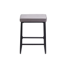 Porthos Home Saga Counter Stools Set of 2, Velvet Upholstery, Iron Legs