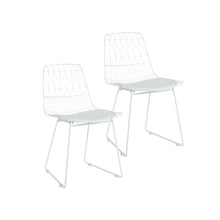 Porthos Home Yoshi Dining Chairs Set of 2, Wire Frame, Sled Legs