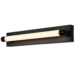 Procyon 24" Integrated LED ADA Compliant Bathroom Lighting Fixture in Black - 4.25