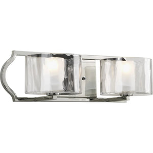 Progress Lighting Silvertone Caress Collection 2-light Polished Nickel Bath Light with Bulb - N/A