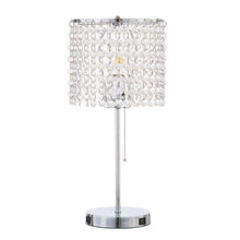 Q-Max Modern Sparkling Acrylic Crystal Beads Table Light With USB Ports (Set Of 2)