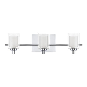 Strick & Bolton Lawless 3-light Steel Bath Fixture