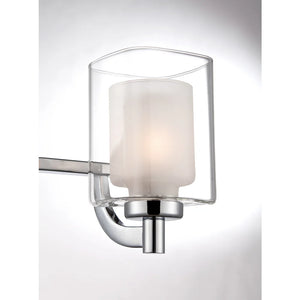 Strick & Bolton Lawless 3-light Steel Bath Fixture