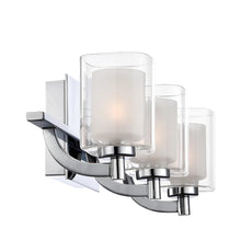 Strick & Bolton Lawless 3-light Steel Bath Fixture