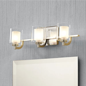 Strick & Bolton Lawless 3-light Steel Bath Fixture