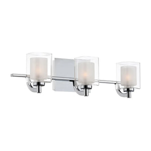 Strick & Bolton Lawless 3-light Steel Bath Fixture