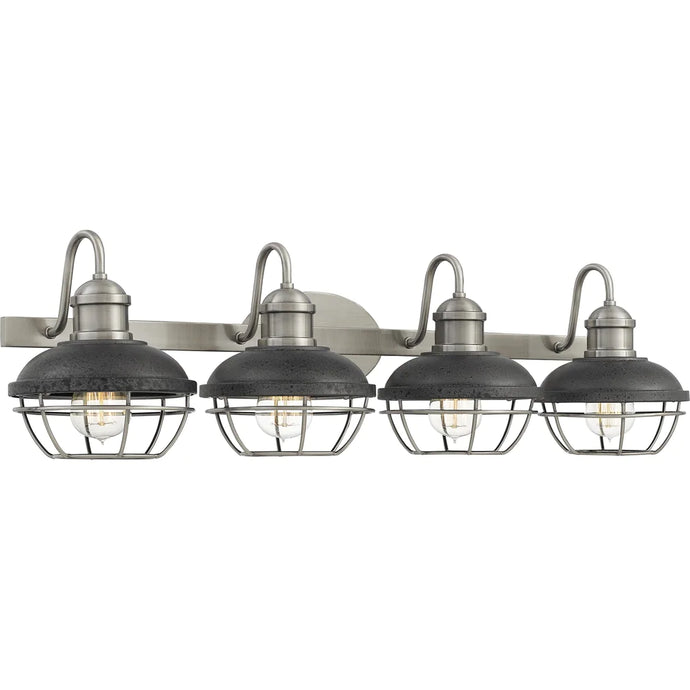 Carbon Loft Chadha Antique Polished Nickel 4-light Bath Light