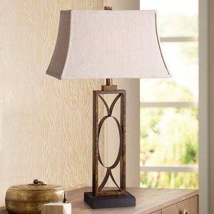 Dark bronze best sale table lamp