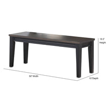 Ralston Two-Tone Ebony and Driftwood Dining Bench by Greyson Living