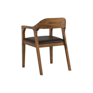 Rasmus Mid Century Wood Dining Arm Chair