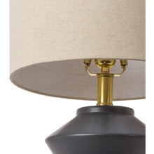 Reggie Ceramic Funky Modern Table Lamp - 21"H x 12"W x 12"D