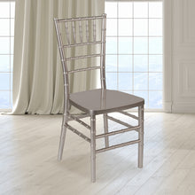 Resin Stacking Chiavari Chair - Hospitality and Event Seating - Pewter
