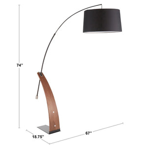 Carson Carrington Robyn Mid-Century Modern Floor Lamp