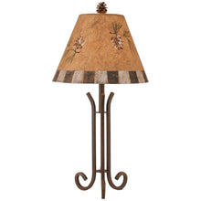 Rustic Iron 3-Footed Table Lamp