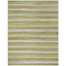 Handmade Boho Stripe Cotton Coastal Soft Area Rug