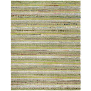 Handmade Boho Stripe Cotton Coastal Soft Area Rug