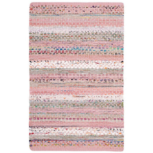 Handmade Boho Stripe Cotton Coastal Soft Area Rug